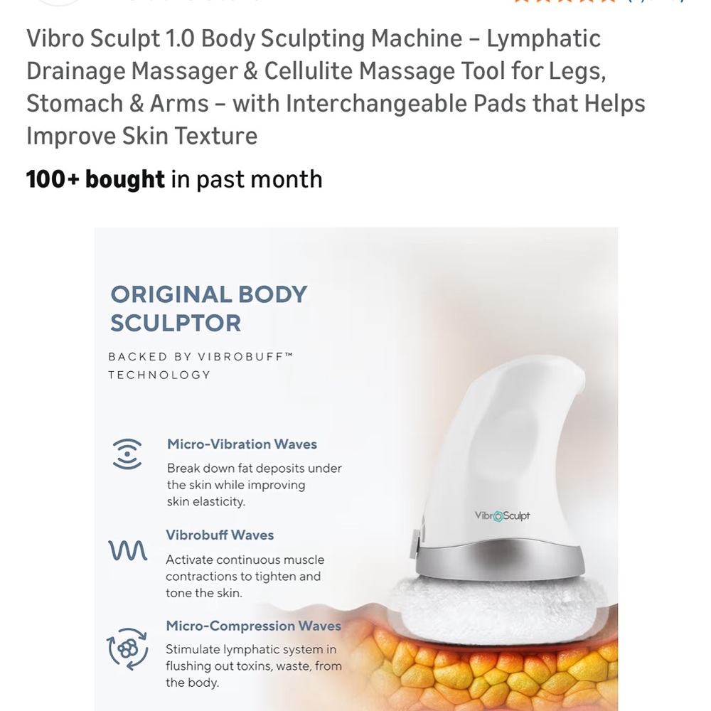 Handheld Massager in White - Picture 7 of 10